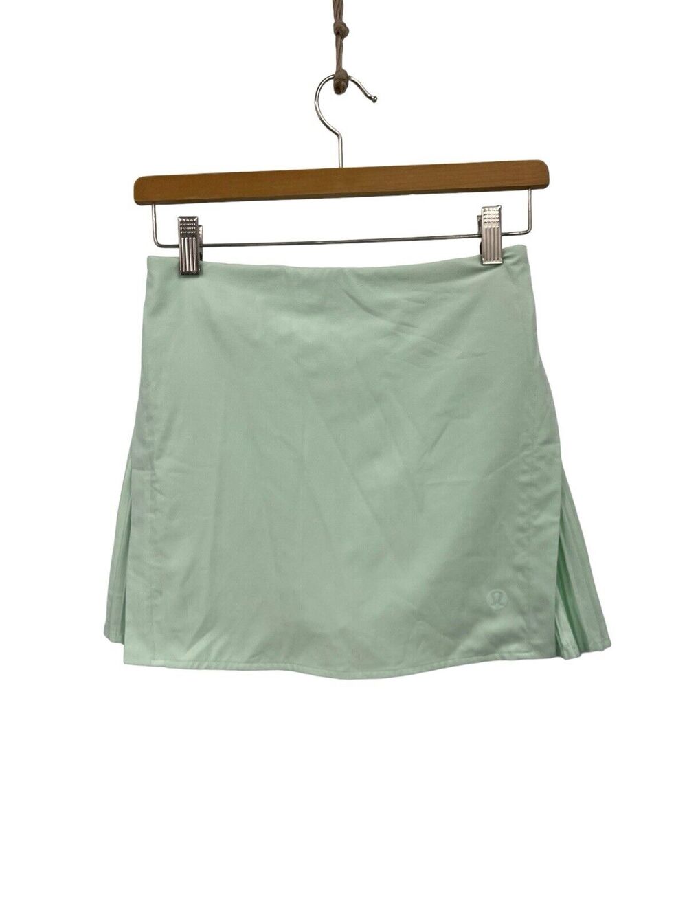 Lululemon Peek Pleat High Rise Tennis Skirt Mint Green Moment Size 2